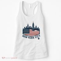 New York City Travel Flag Series Souvenir  Women's Tank Top thumb 0