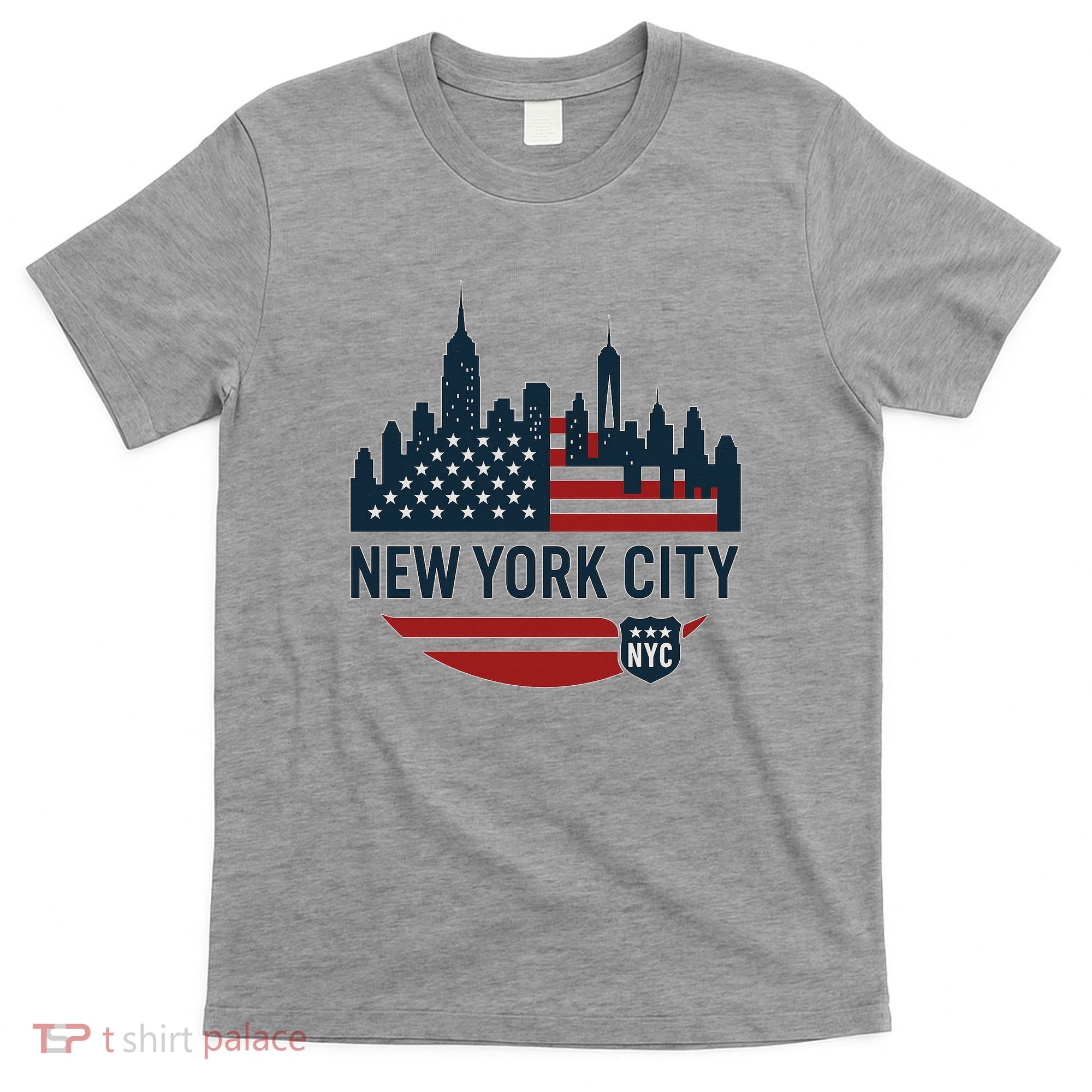 New York City Travel Souvenir Flag Series T-Shirt