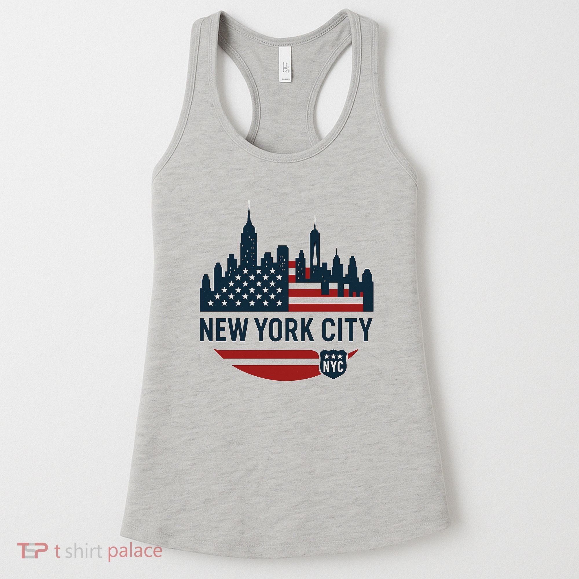 New York City Travel Souvenir Flag Series Women's Tank Top
