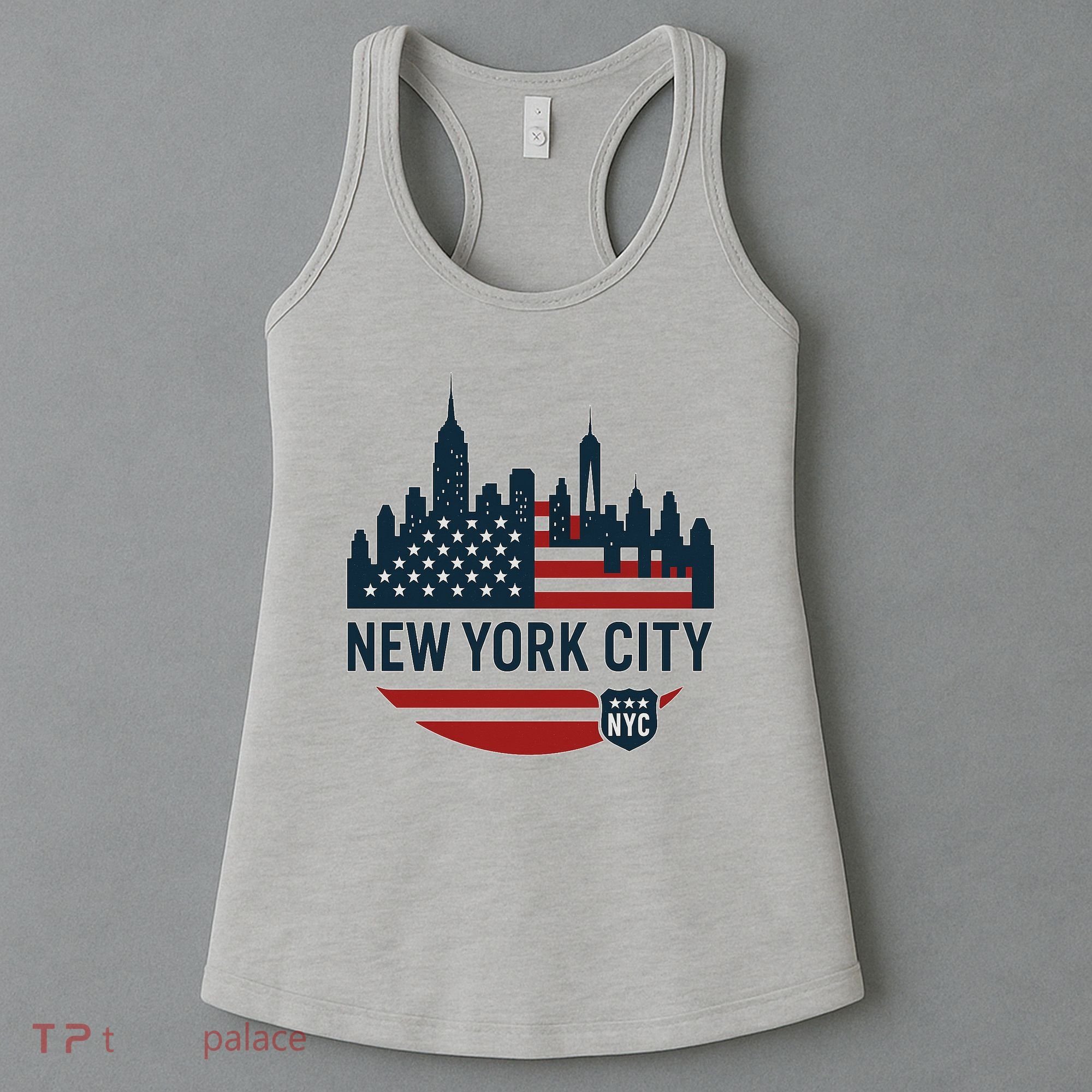 New York City Travel Souvenir Flag Series Women's Tank Top