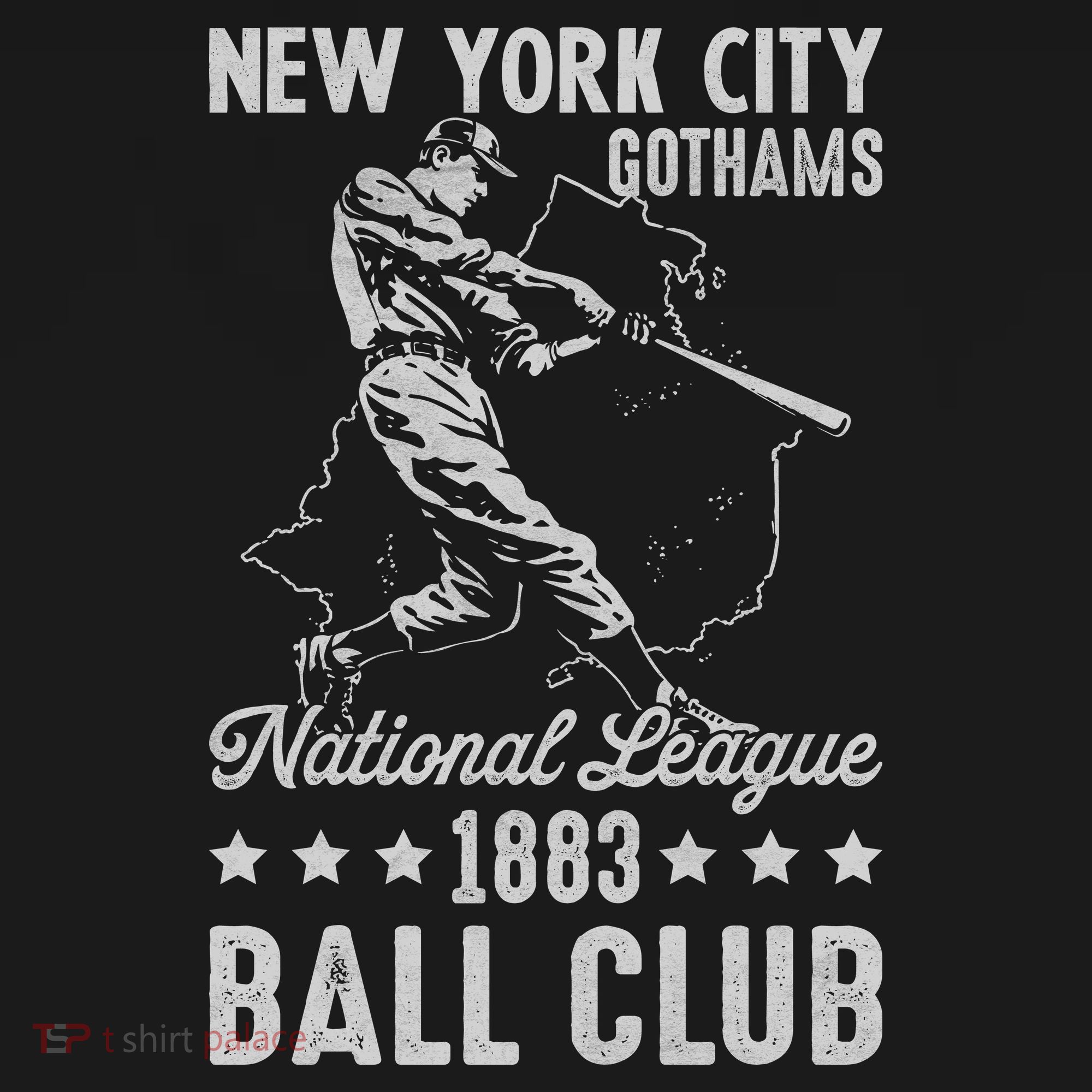 New York City Gothams Vintage Baseball Team T-Shirt