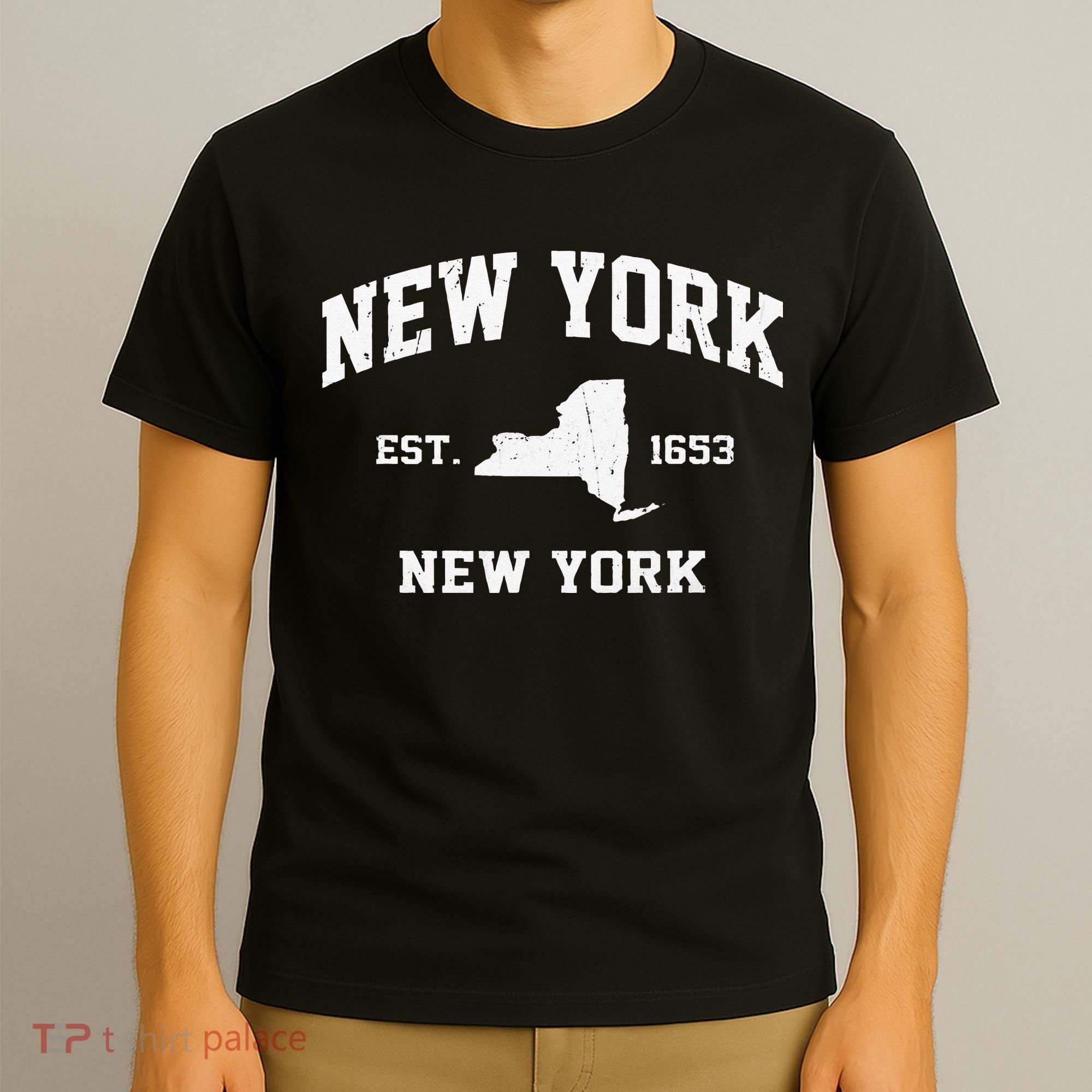 New York City NYC Vintage State Athletic Style T-Shirt