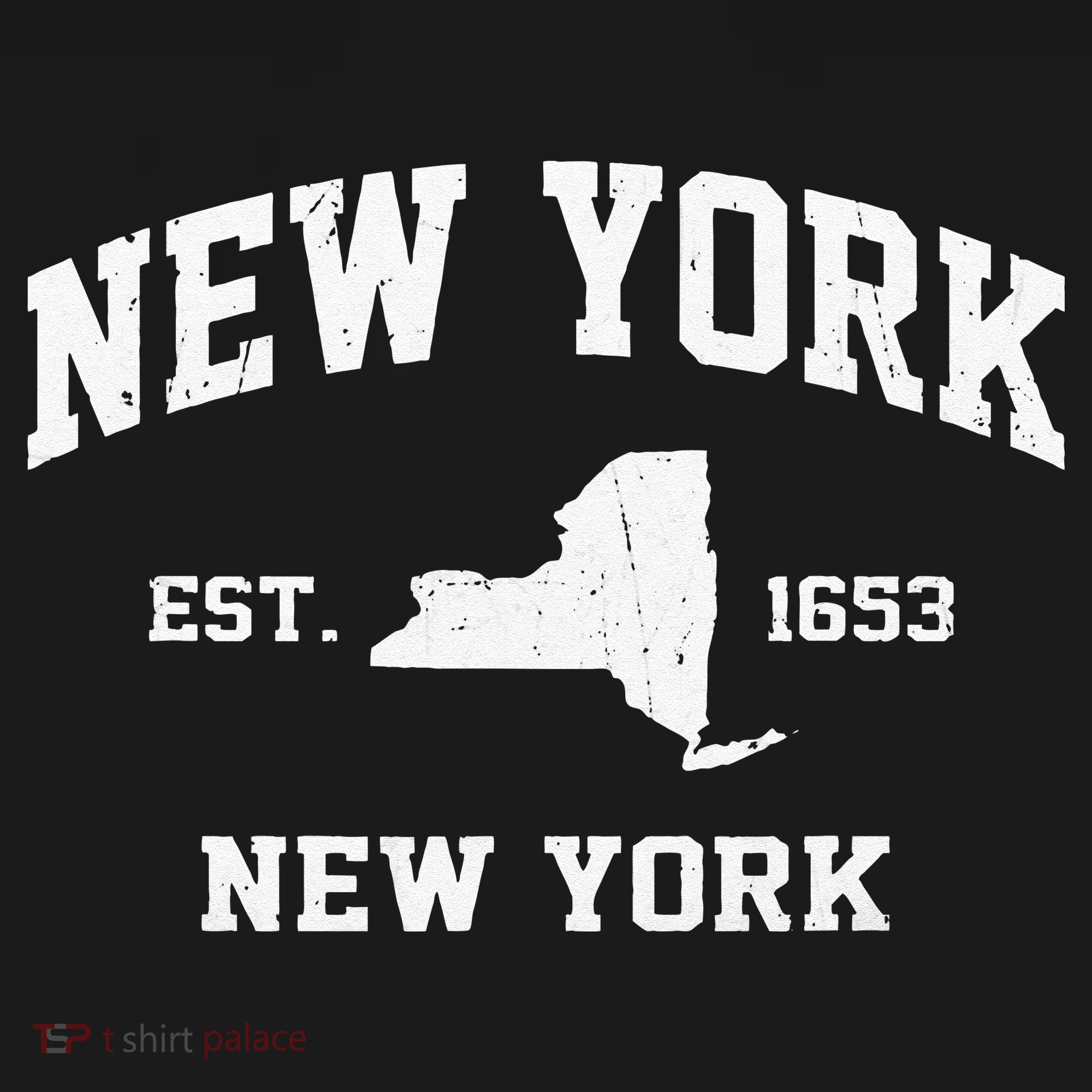 New York City NYC Vintage State Athletic Style T-Shirt