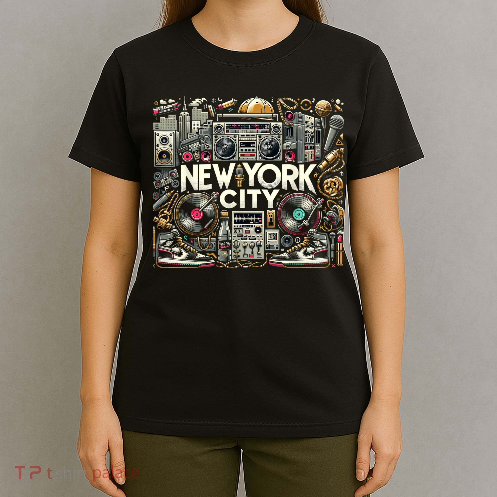 New York City Hip Hop | Women (Xs 6xl+) | Graphic T-Shirt