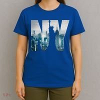 New York City Skyline Gift New York Cool Gift New York City Cool Gift T-Shirt thumb 4
