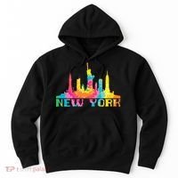 New York City Skyline Nyc Tie Dye Liberty Hoodie thumb 0
