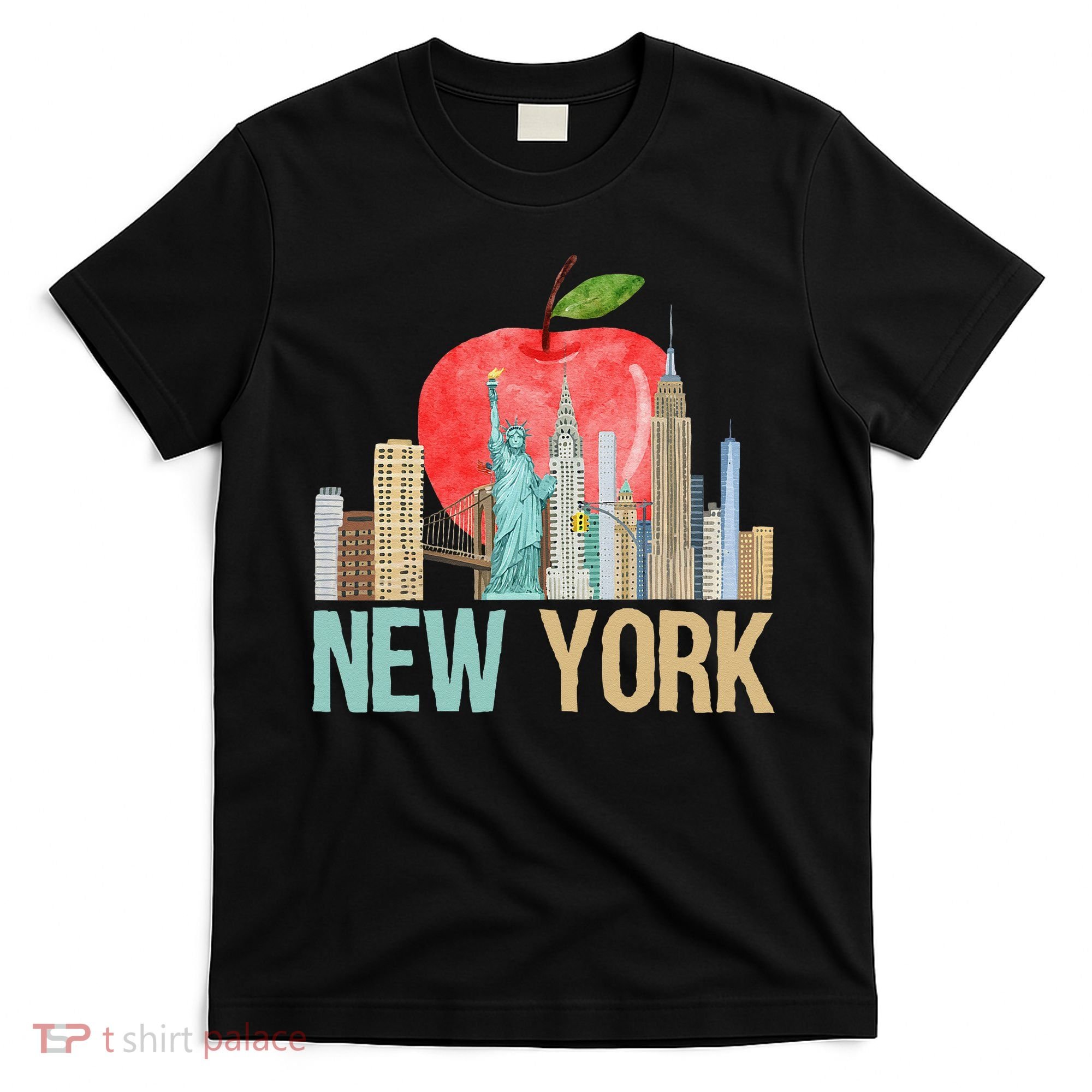 New York City NYC Iconic Skyline Big Apple Gift Souvenir T-Shirt