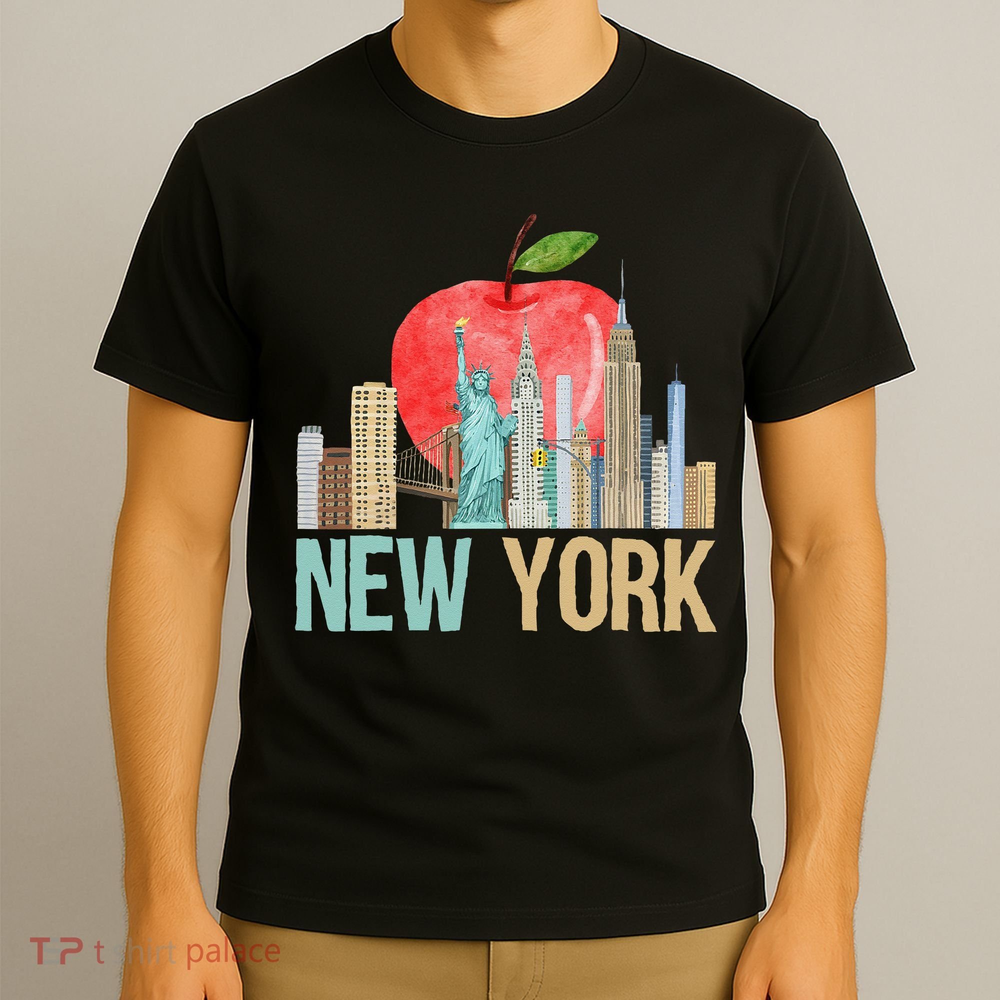 New York City NYC Iconic Skyline Big Apple Gift Souvenir T-Shirt
