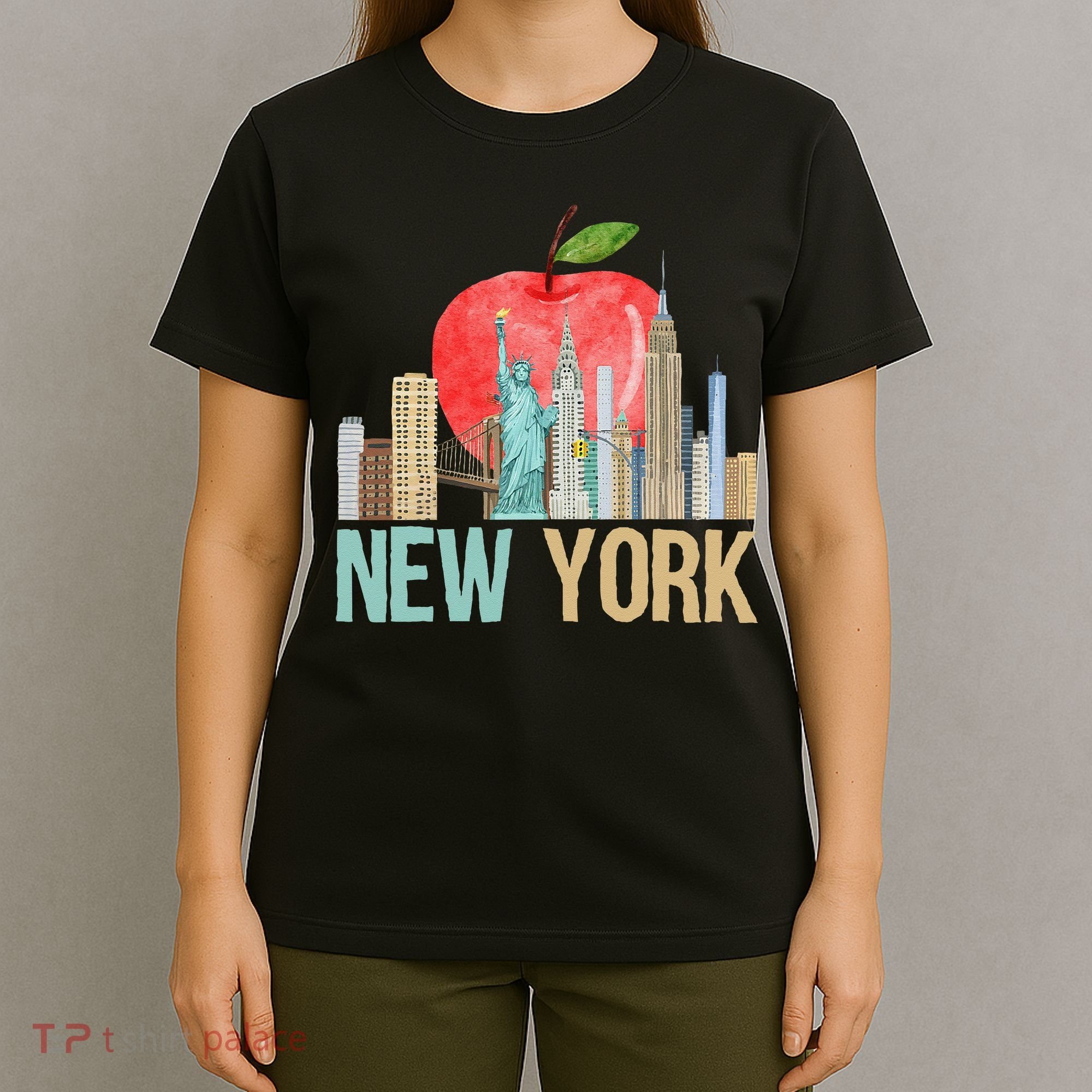 New York City NYC Iconic Skyline Big Apple Gift Souvenir T-Shirt