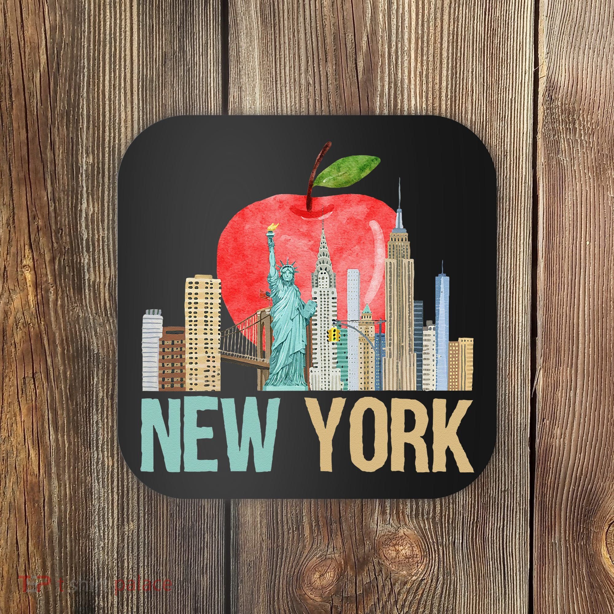 New York City NYC Iconic Skyline Big Apple Gift Souvenir Coaster