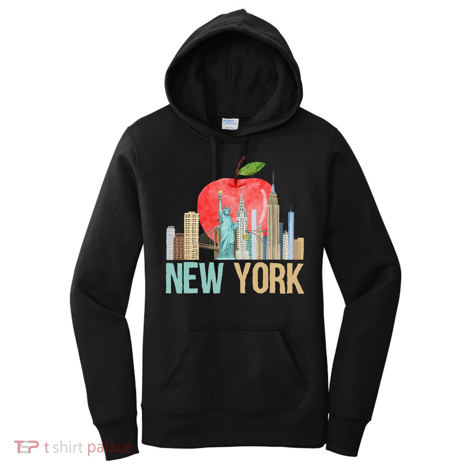 New York City NYC Iconic Skyline Big Apple Gift Souvenir Women's Hoodie