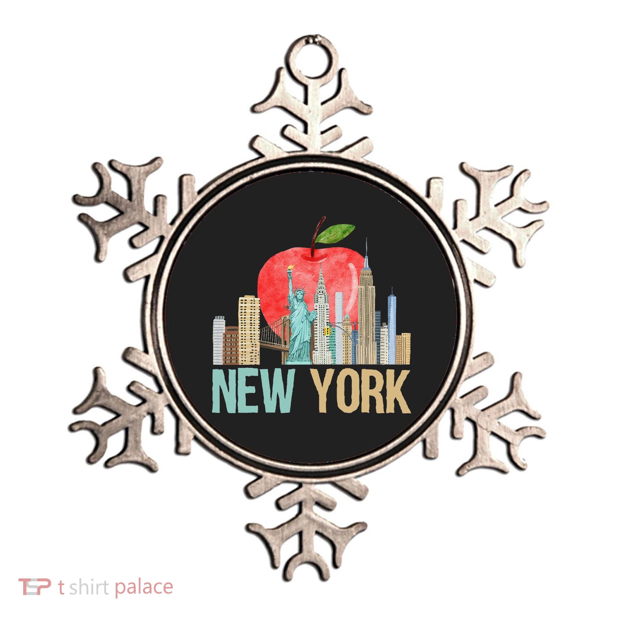 New York City NYC Iconic Skyline Big Apple Gift Souvenir Ornament