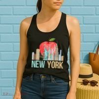 New York City NYC Iconic Skyline Big Apple Gift Souvenir Women's Tank Top thumb 2