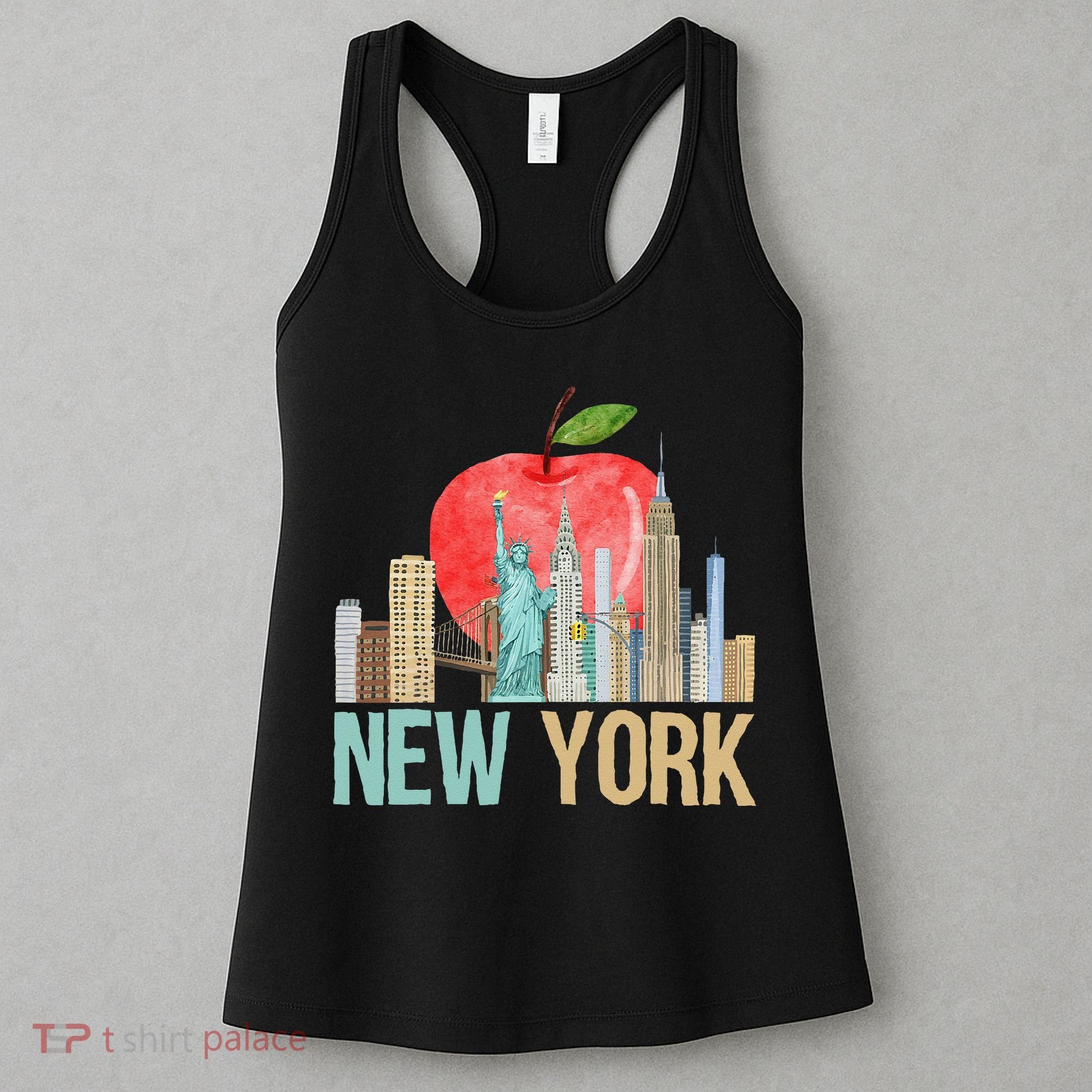 New York City NYC Iconic Skyline Big Apple Gift Souvenir Women's Tank Top