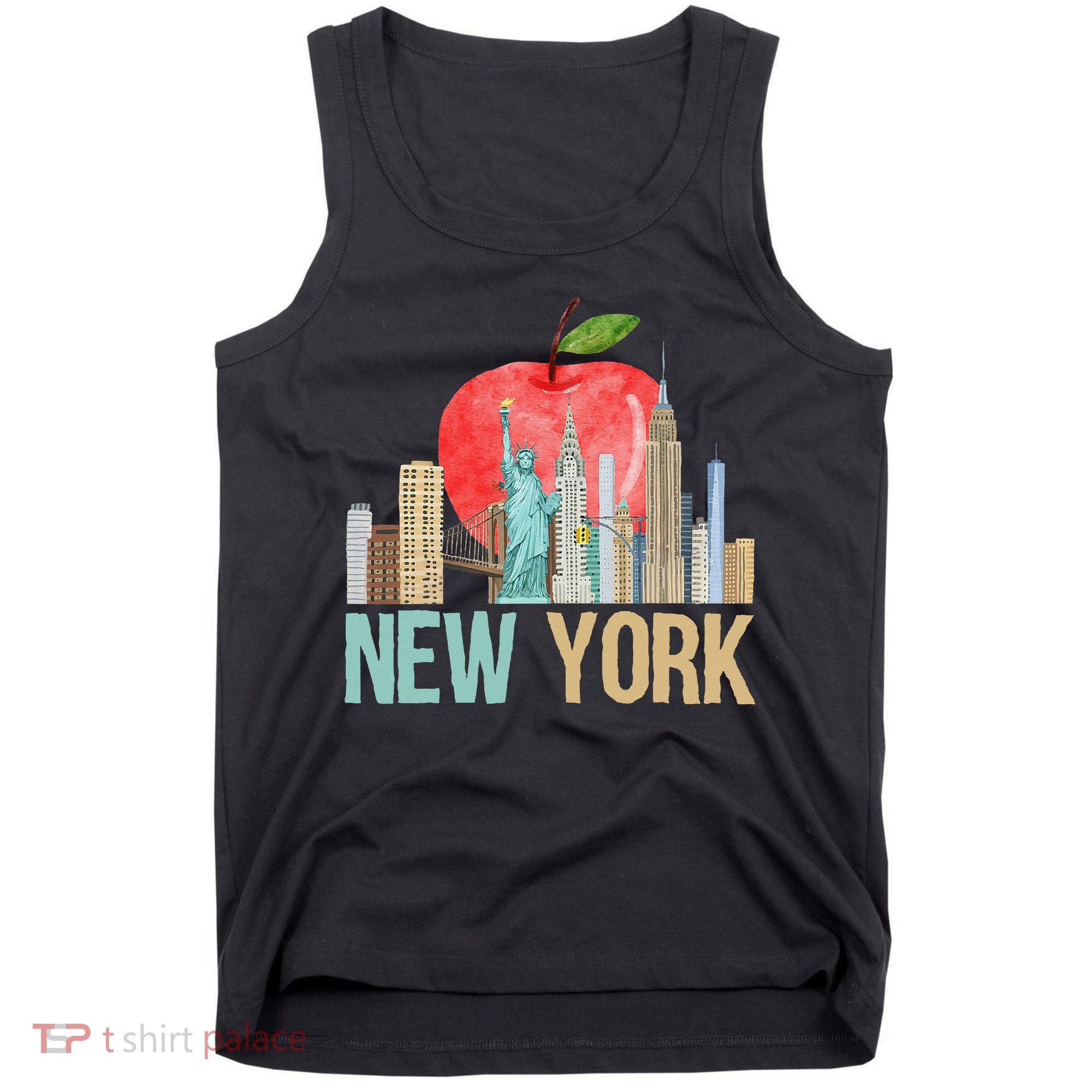 New York City NYC Iconic Skyline Big Apple Gift Souvenir Tank Top