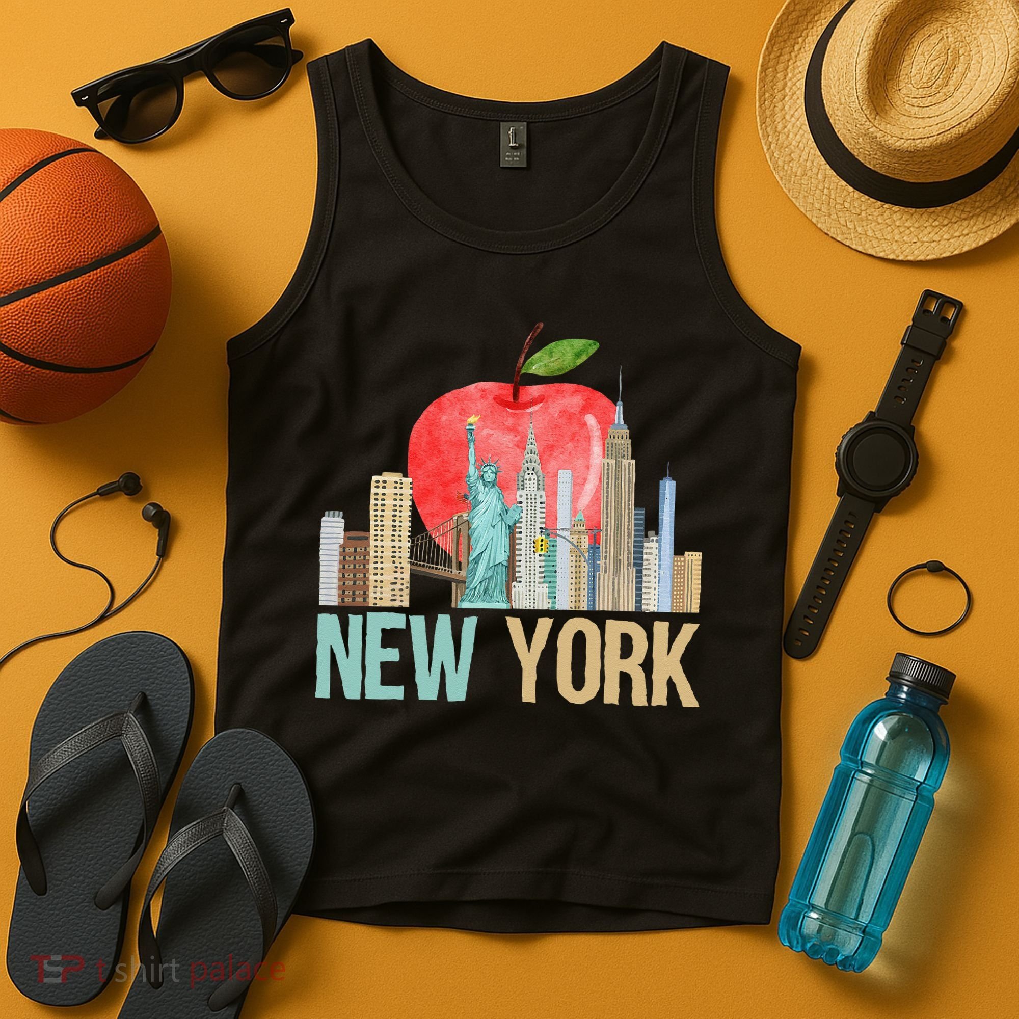 New York City NYC Iconic Skyline Big Apple Gift Souvenir Tank Top