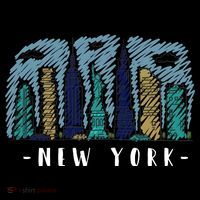 New York Cartoon Style Illustration Women's Hoodie thumb 2