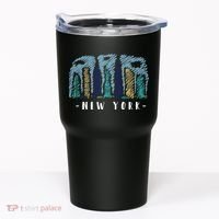 New York Cartoon Style Illustration Tumbler thumb 0