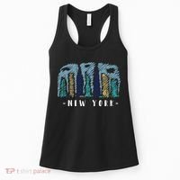 New York Cartoon Style Illustration Women's Tank Top thumb 0