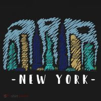 New York Cartoon Style Illustration Women's Tank Top thumb 5