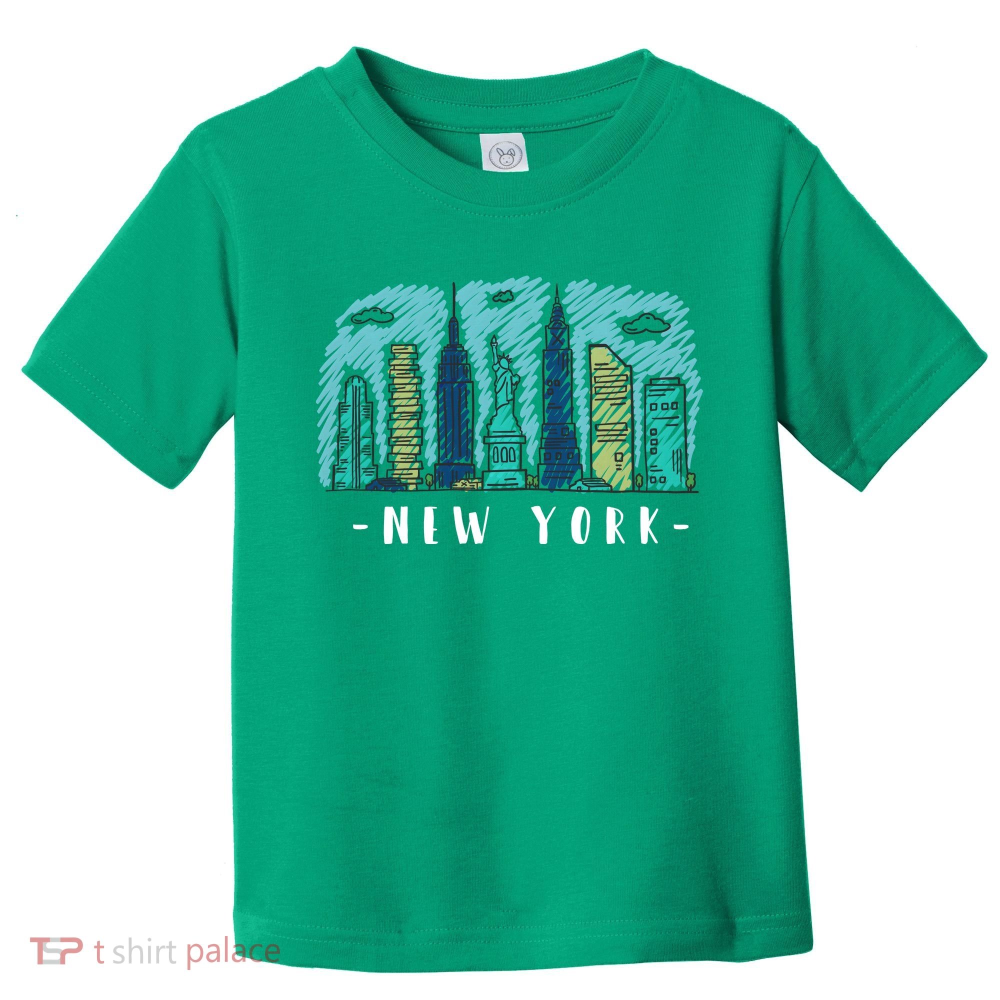 New York Cartoon Style Illustration Toddler T-Shirt