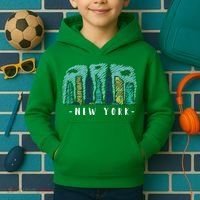 New York Cartoon Style Illustration Kids Hoodie thumb 2