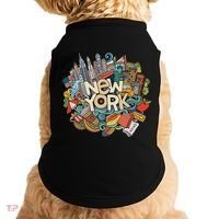 New York City Nyc Iconic Skyline Big Apple Gift Souvenir Doggie Tank thumb 0
