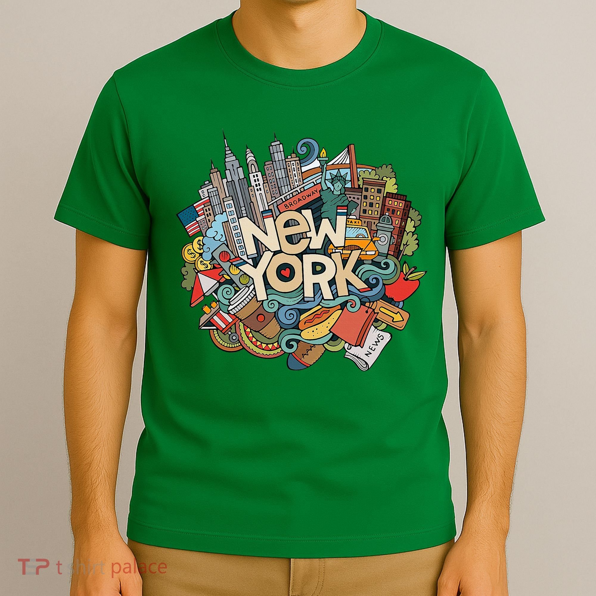 New York City Nyc Iconic Skyline Big Apple Gift Souvenir T-Shirt