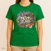 New York City Nyc Iconic Skyline Big Apple Gift Souvenir T-Shirt thumb 4
