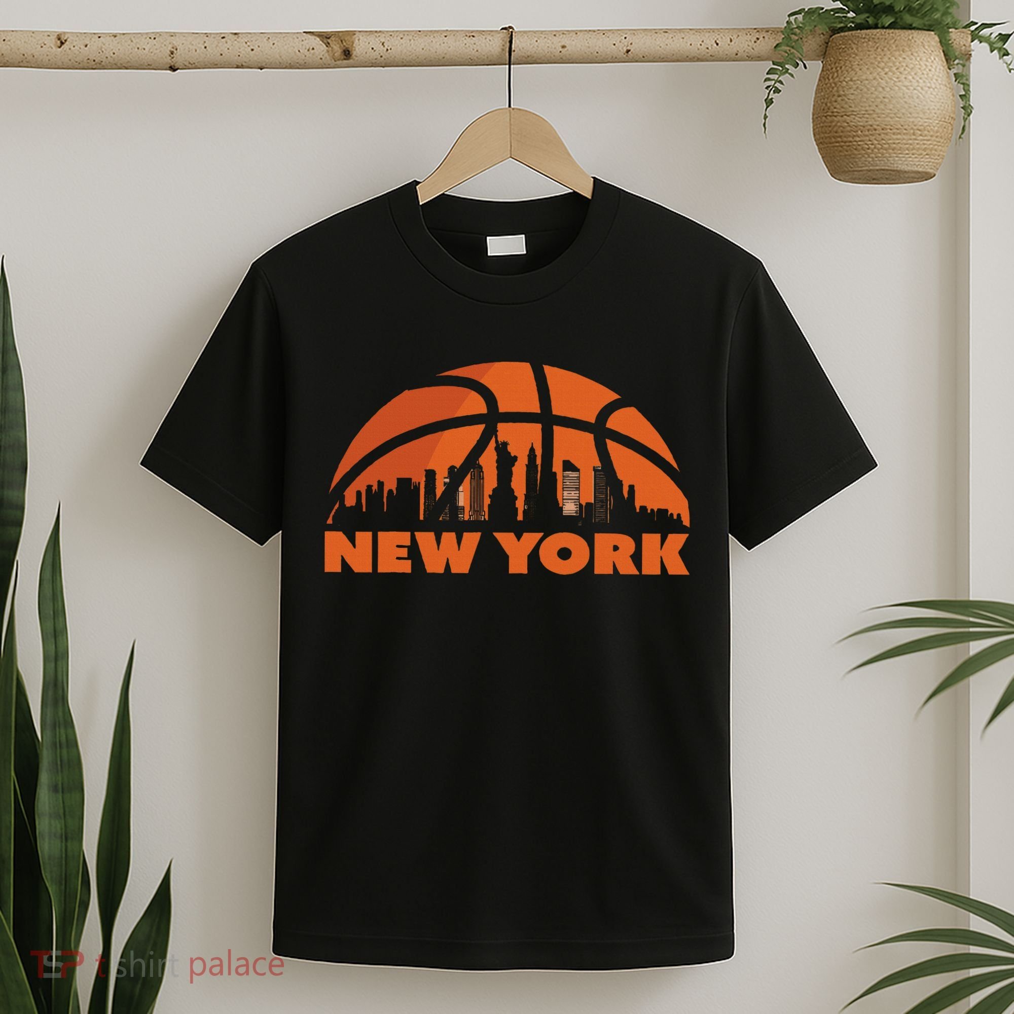 New York City Skyline Basketball T-Shirt