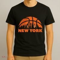 New York City Skyline Basketball T-Shirt thumb 3