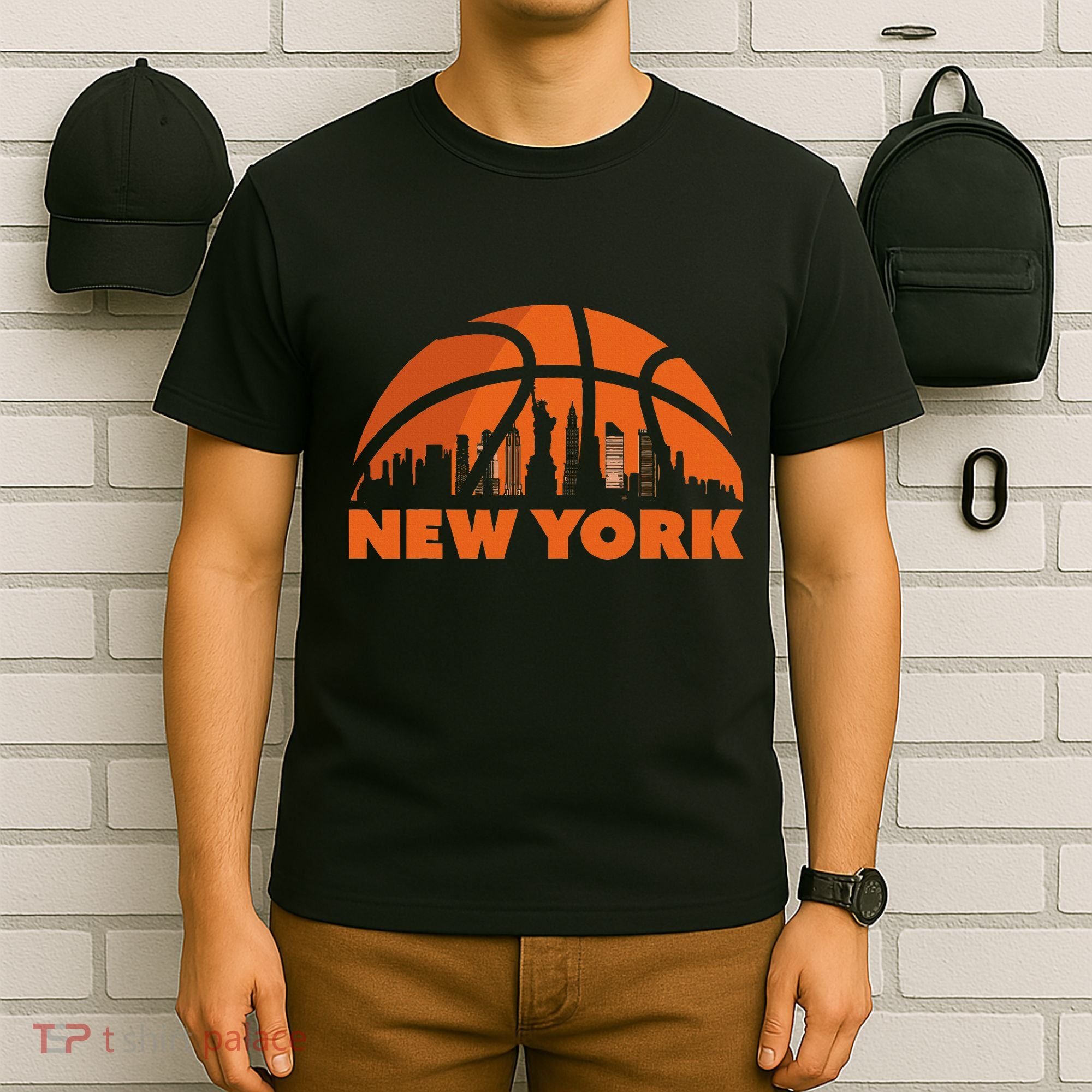 New York City Skyline Basketball T-Shirt