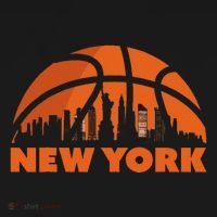 New York City Skyline Basketball T-Shirt thumb 7