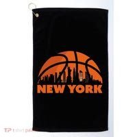 New York City Skyline Basketball Golf Towel thumb 0