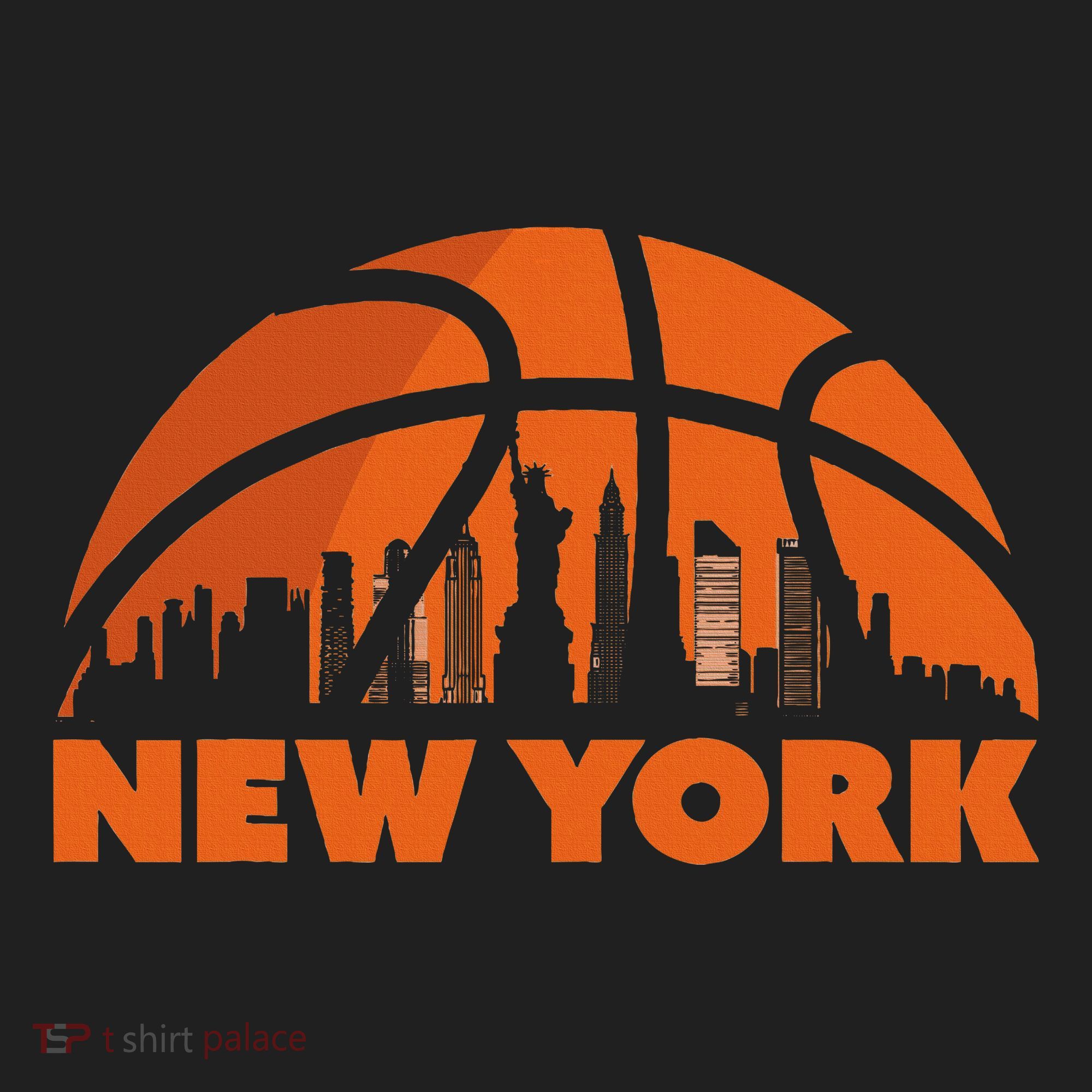 New York City Skyline Basketball Golf Towel