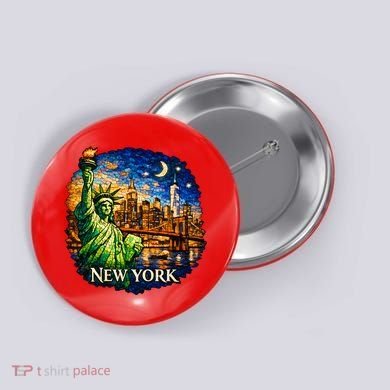 New York City Mosaic Button