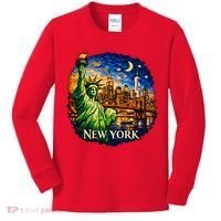 New York City Mosaic Kids Long Sleeve Shirt thumb 0
