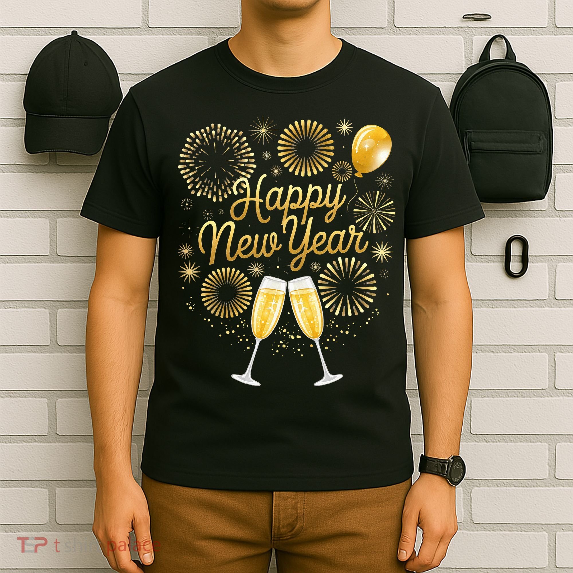 New Years Eve Party Supplies Nye Matching Happy New Year T-Shirt