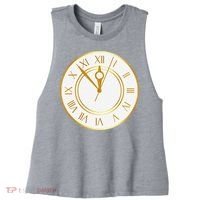 New YearS Eve Clock Women's Racerback Cropped Tank thumb 0