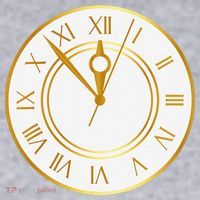 New YearS Eve Clock Women's Racerback Cropped Tank thumb 2