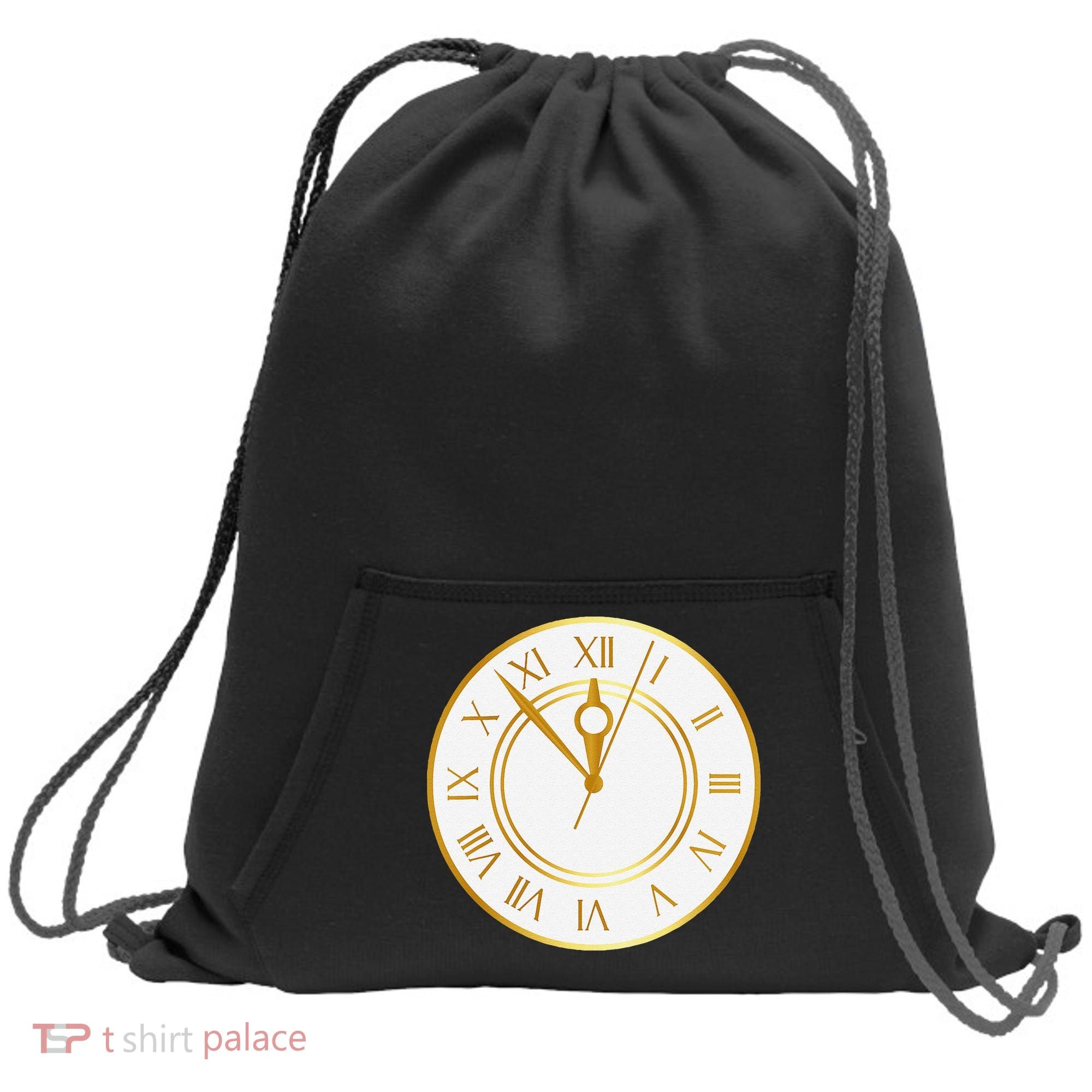 New YearS Eve Clock Sweatshirt Cinch Pack Bag