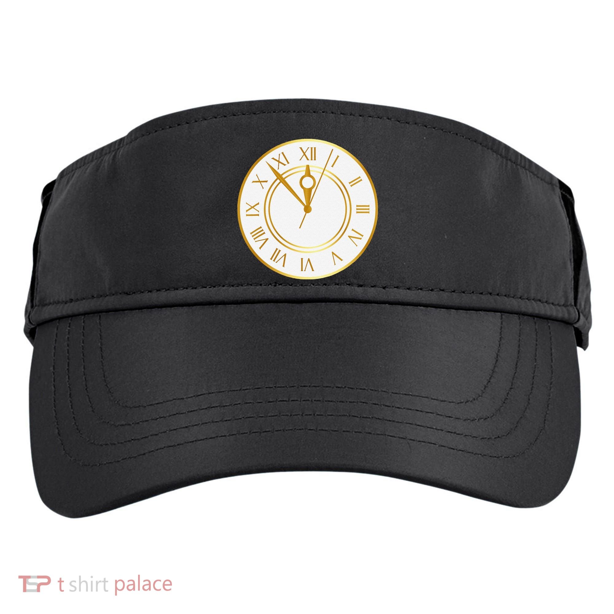 New YearS Eve Clock Adult Drive Performance Visor