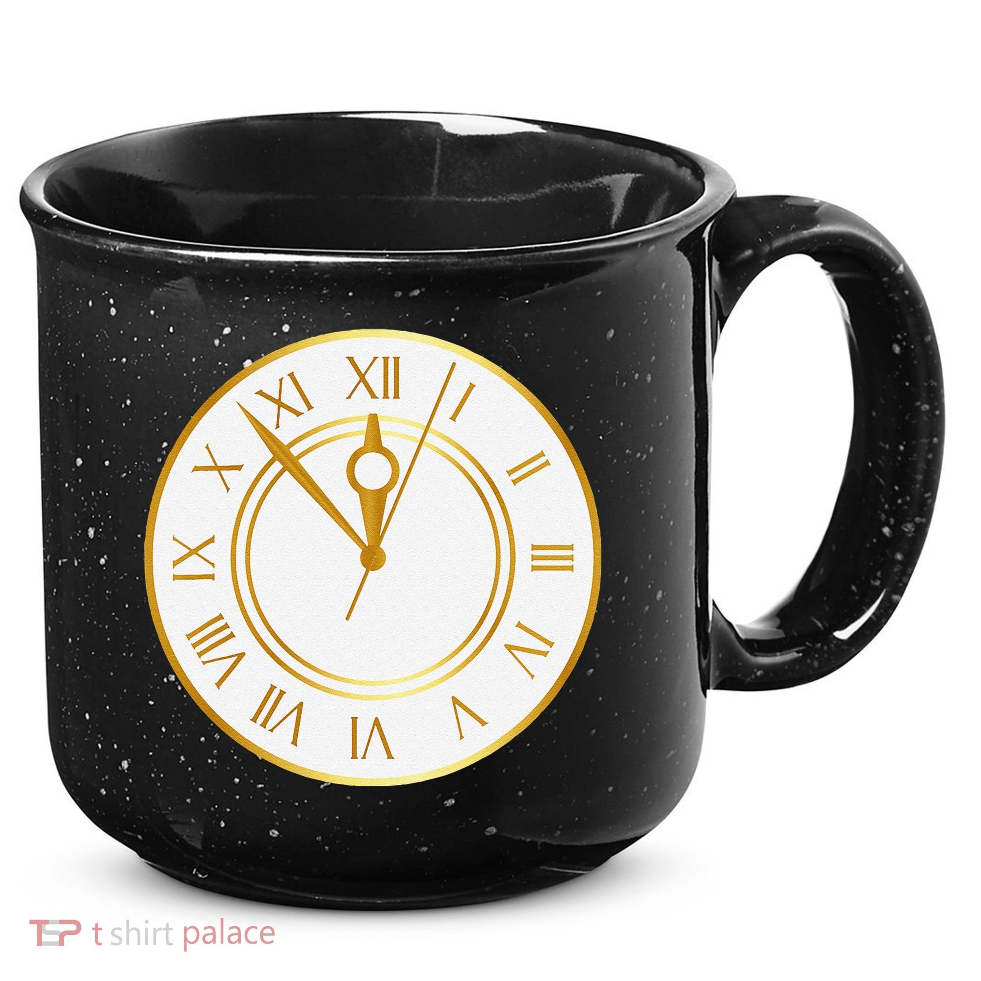 New YearS Eve Clock 15oz Campfire Ceramic Mug