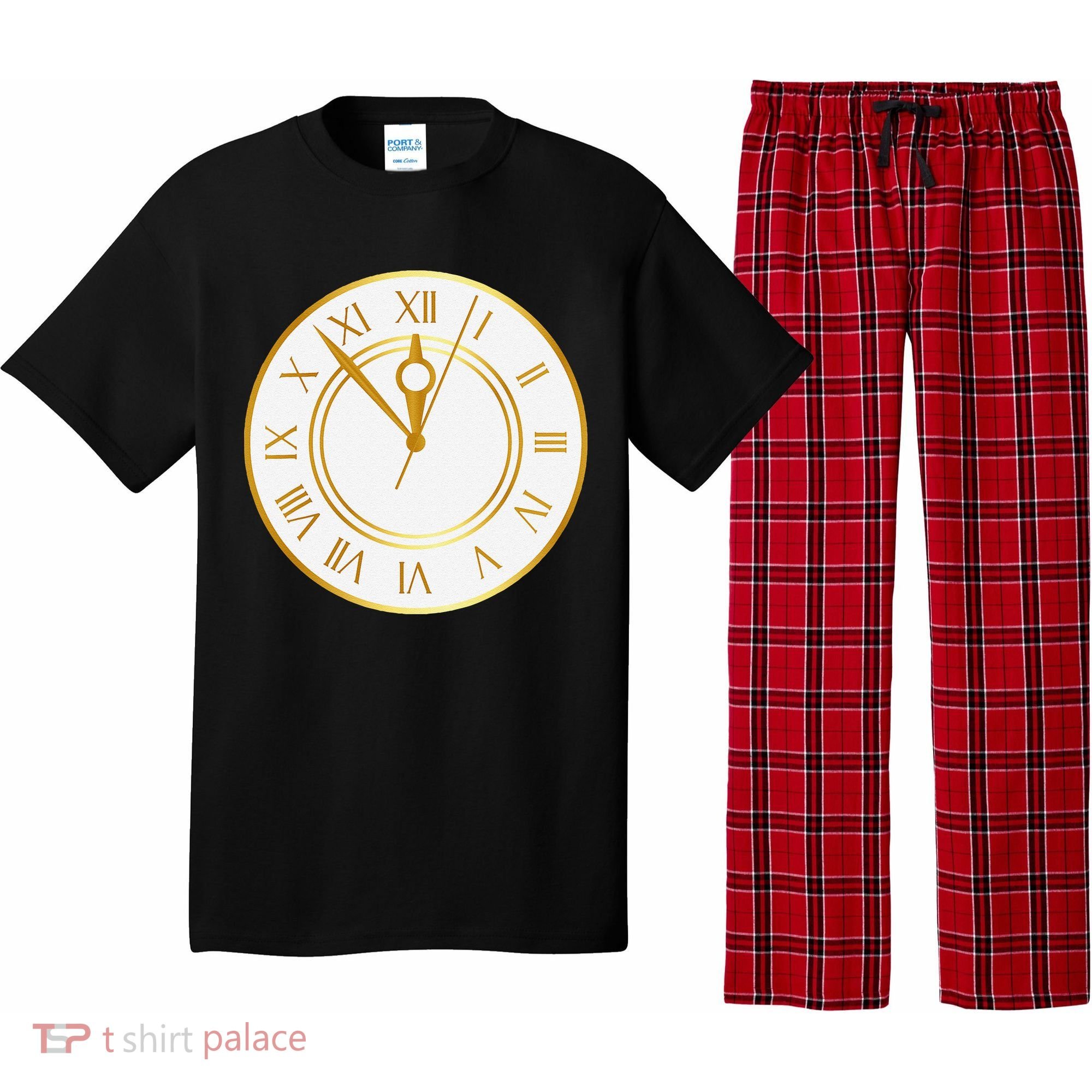 New YearS Eve Clock Pajama Set