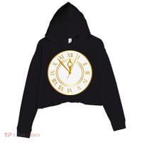 New YearS Eve Clock Crop Fleece Hoodie thumb 0