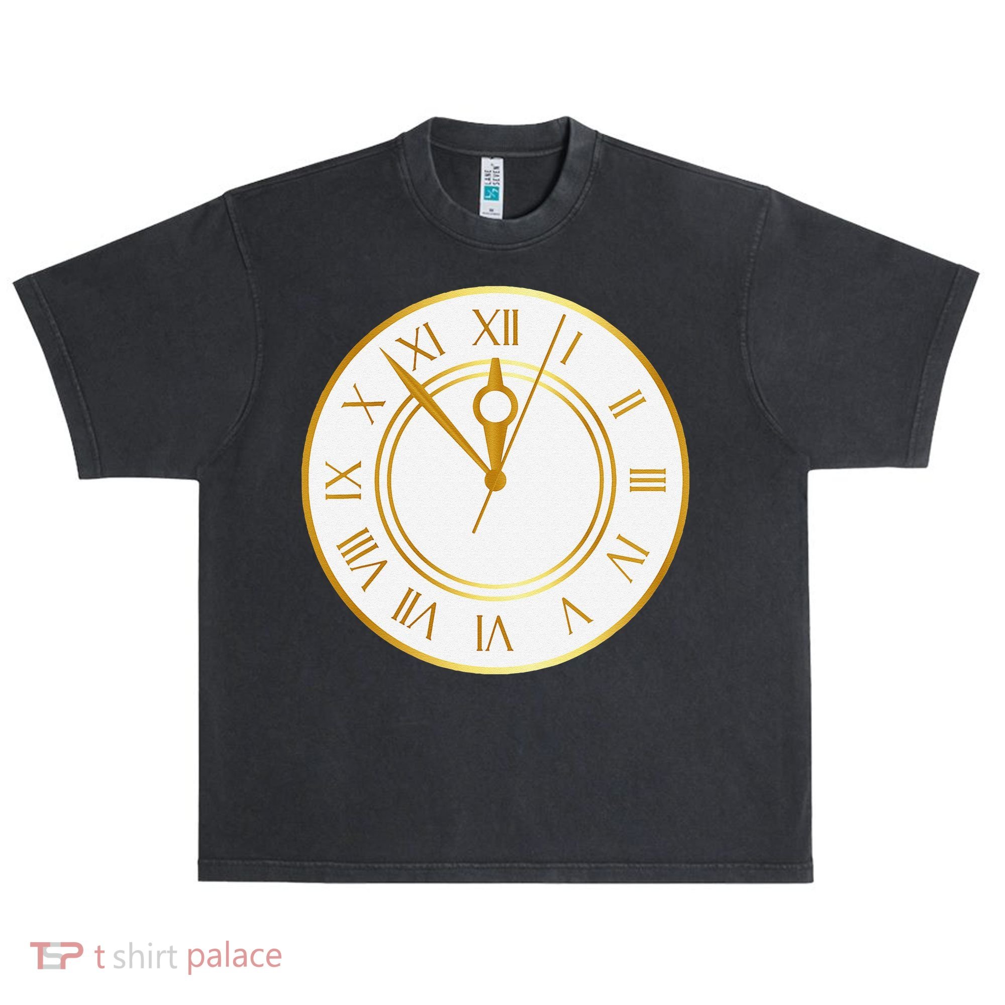 New YearS Eve Clock Urban Oversized Heavyweight T-Shirt