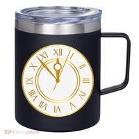 New YearS Eve Clock 12oz Stainless Steel Coffee Mug thumb 0