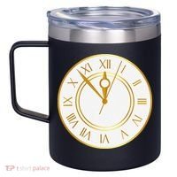 New YearS Eve Clock 12oz Stainless Steel Coffee Mug thumb 2