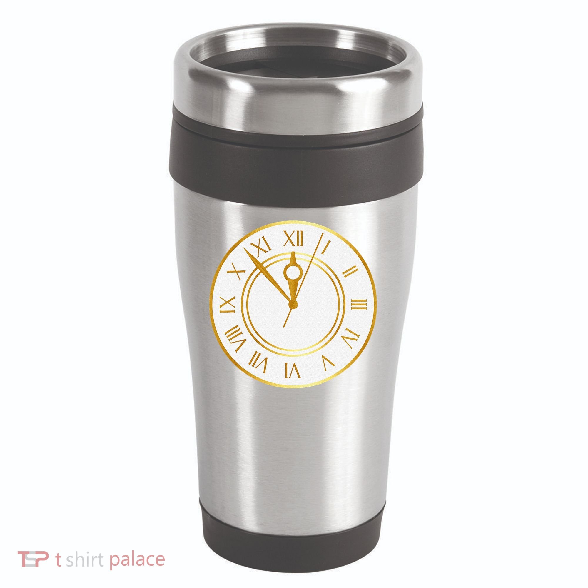 New YearS Eve Clock 16oz Travel Tumbler