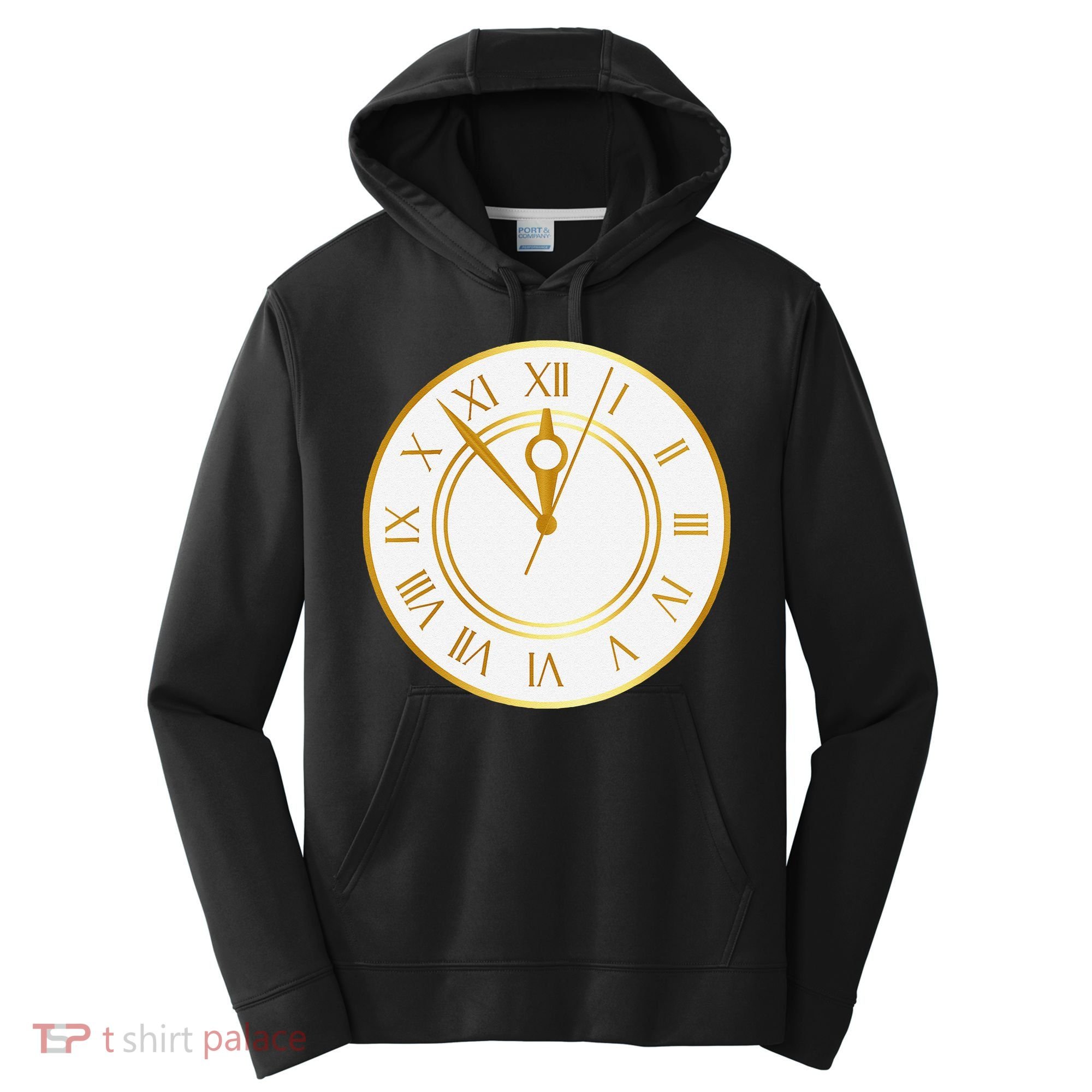 New YearS Eve Clock Performance Fleece Hoodie